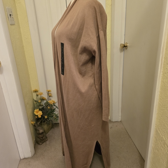 Banana Republic NWT Tan Open-Front Sweater Car Coat - Picture 4 of 8